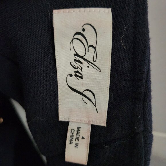 Eliza J Fitted Professional Office Dress in Navy - Size 4 - Picture 8 of 8